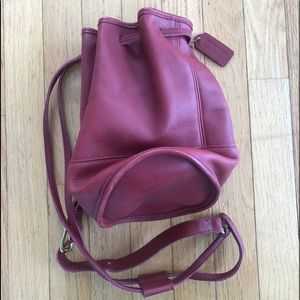 PRICE DROP Vintage Red Coach Bixby Bag
